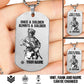Personalized Canada Soldier/Veteran with Rank And Name Dog Tag Necklace - 17478720