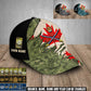 Personalized Name & Rank Canada Soldier/Veterans Baseball Cap - 1759881604