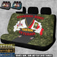 Personalized Canada Soldier/ Veteran With Name And Rank Car Back Seat Cover Set (with foaming) - 17490816