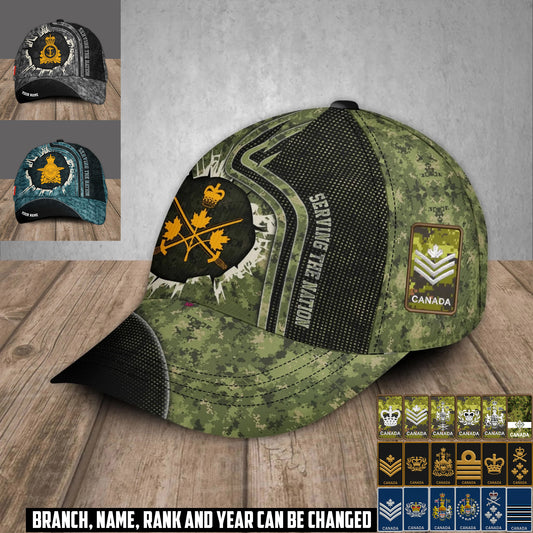 Personalized Rank And Name Canada Soldier/Veterans Baseball Cap - 1759708805
