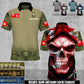 Personalized Canada Soldier/Veteran Camo with Name and Rank Polo All Over Printed - 17660160