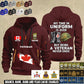Personalized Canada Soldier/ Veteran With Name, Year And Rank Zip Hoodie Multicolor - 17557344
