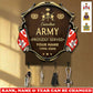 Personalized Canada Veteran/ Soldier With Rank, Year And Name Wooden Key Holder - 17757792