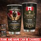 Personalized Canada Veteran/ Soldier With Rank And Name Camo Tumbler - 17731872