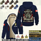 Personalized Canada Soldier/ Veteran With Name And Rank Hoodie Zip Velvet Coat - 17552160