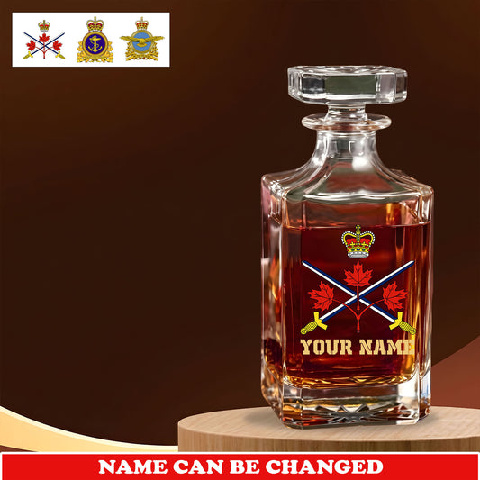 Personalized Canada Soldier/ Veteran Premium Decanter With Name - 1775001601