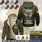 Personalized Canada Soldier/ Veteran With Name, Year And Rank Hoodie Zip Velvet Coat - 17564256