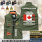 Personalized Canada Soldier/ Veteran With Name & Rank Sleeveless Jacket Multicolor - 17633376