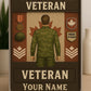 Personalized Canada Soldier/ Veteran With Rank And Name Custom Shape Acrylic Plaque - 17472672