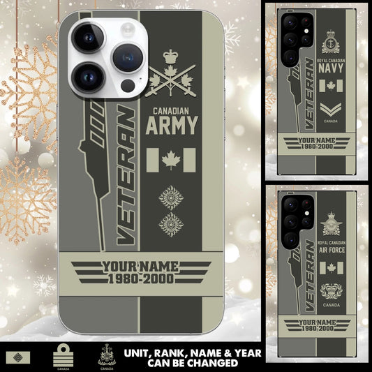Canadian Military Tribute Case – Customizable Name & Rank - 17579808