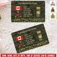 Personalized Canada Soldier/ Veteran With Rank, Name And Year Aluminum Wallet Card - 17637696