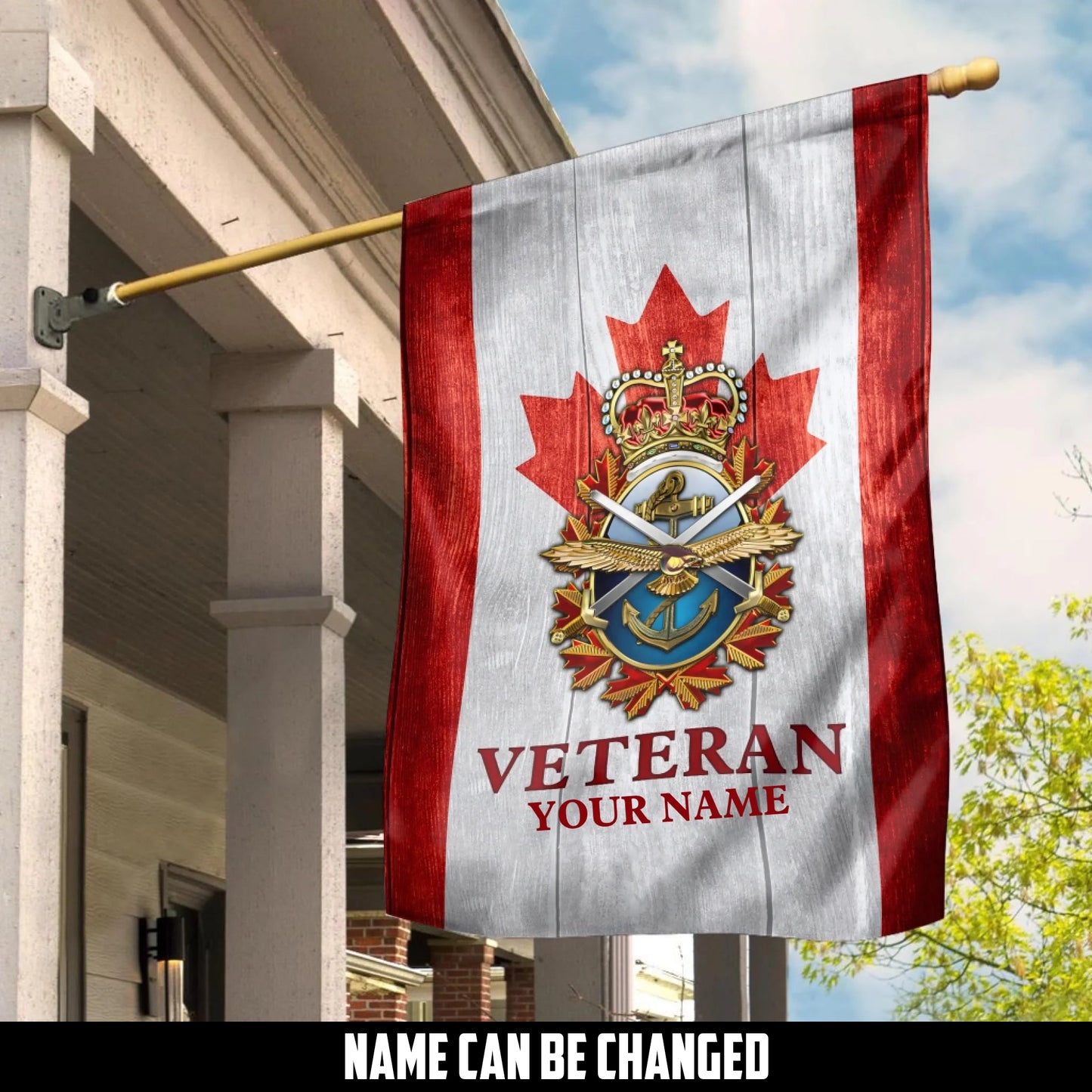 Canadian Veterans Tribute Flag – Personalized with Name - 1757462408