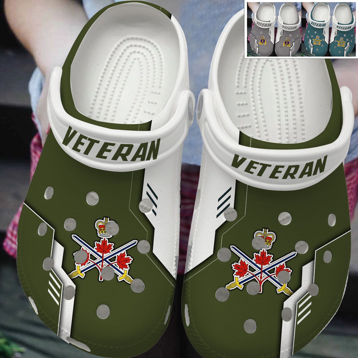 Canada Soldier/Veteran Clogs All Over Printed - 17407008
