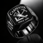 Carpenter Classic Emblem ring in Black, showing CUSTOM NAME and SINCE 2000
