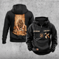 Carpenter Workday Portrait Vintage Hoodie in Black, front and back views with sample text CUSTOM NAME and SINCE 2000.