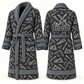 Personalized Carpenter Bathrobe slate front and back