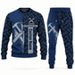 Carpenter occupation-themed sweater and jogger combo navy color with name and company artwork