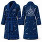 Personalized Carpenter Bathrobe - Night Shift blue front and back view