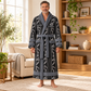 Personalized Carpenter Bathrobe - Workbench Stripes lifestyle view