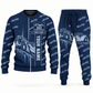Personalized 623 Elevating Scraper Operator Combo Sweater + Jogger in navy, sweater and jogger artwork with YOUR NAME and SINCE 2000 sample text.