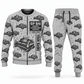 Personalized SP 94i Concrete Slipform Paver Operator Combo Sweater + Jogger in lightgray, sweater and jogger artwork with YOUR NAME and SINCE 2000 sample text.