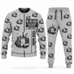 Personalized W 35 XRi Cold Planer Operator Combo Sweater + Jogger in lightgray, sweater and jogger artwork with YOUR NAME and SINCE 2000 sample text.