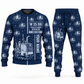 Personalized W 35 XRi Cold Planer Operator Combo Sweater + Jogger in navy, sweater and jogger artwork with YOUR NAME and SINCE 2000 sample text.