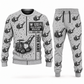 Personalized W 120 Fi Cold Planer Operator Combo Sweater + Jogger in lightgray, sweater and jogger artwork with YOUR NAME and SINCE 2000 sample text.