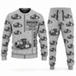 Personalized RM500B Road Reclaimer Operator Combo Sweater + Jogger in lightgray, sweater and jogger artwork with YOUR NAME and SINCE 2000 sample text.
