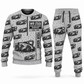 Personalized WR 250i Road Reclaimer Operator Combo Sweater + Jogger in lightgray, sweater and jogger artwork with YOUR NAME and SINCE 2000 sample text.