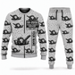 Personalized SB-2500 Material Transfer Vehicle Operator Combo Sweater + Jogger in lightgray, sweater and jogger artwork with YOUR NAME and SINCE 2000 sample text.