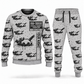 Personalized SB-3000 Material Transfer Vehicle Operator Combo Sweater + Jogger in lightgray, sweater and jogger artwork with YOUR NAME and SINCE 2000 sample text.