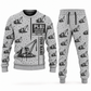 Personalized PL61 Pipelayer Operator Combo Sweater + Jogger in lightgray, sweater and jogger artwork with YOUR NAME and SINCE 2000 sample text.
