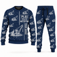 Personalized PL61 Pipelayer Operator Combo Sweater + Jogger in navy, sweater and jogger artwork with YOUR NAME and SINCE 2000 sample text.