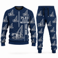 Personalized PL83 Pipelayer Operator Combo Sweater + Jogger in navy, sweater and jogger artwork with YOUR NAME and SINCE 2000 sample text.
