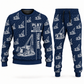 Personalized PL87 Pipelayer Operator Combo Sweater + Jogger in navy, sweater and jogger artwork with YOUR NAME and SINCE 2000 sample text.