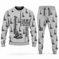 Personalized Liebherr LB 28 Foundation Drilling Rig Combo Sweater + Jogger in lightgray, sweater and jogger artwork with YOUR NAME and SINCE 2000 sample text.