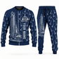 Personalized Soilmec SR-30 Eagle Foundation Drilling Rig Combo Sweater + Jogger in navy, sweater and jogger artwork with YOUR NAME and SINCE 2000 sample text.