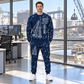 Personalized Liebherr HS 8100 HD with HSG 5-18 L Diaphragm Wall Machine Combo Sweater + Jogger in Navy, sweater and jogger artwork with YOUR NAME and SINCE 2000 sample text.