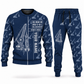Personalized Liebherr HS 8100 HD with HSG 5-18 L Diaphragm Wall Machine Combo Sweater + Jogger in navy, sweater and jogger artwork with YOUR NAME and SINCE 2000 sample text.