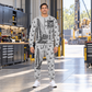 Personalized Soilmec SC-135 HD Tiger with SH-40 Diaphragm Wall Machine Combo Sweater + Jogger in Light Gray, sweater and jogger artwork with YOUR NAME and SINCE 2000 sample text.