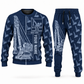 Personalized Soilmec SC-135 HD Tiger with SH-40 Diaphragm Wall Machine Combo Sweater + Jogger in navy, sweater and jogger artwork with YOUR NAME and SINCE 2000 sample text.