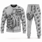 Personalized Akkerman SL74P Microtunnelling Machine Combo Sweater + Jogger in lightgray, sweater and jogger artwork with YOUR NAME and SINCE 2000 sample text.