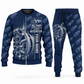 Personalized Akkerman SL74P Microtunnelling Machine Combo Sweater + Jogger in navy, sweater and jogger artwork with YOUR NAME and SINCE 2000 sample text.