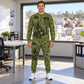 Personalized JLG 1055 Telehandler Combo Sweater + Jogger in Olive, sweater and jogger artwork with YOUR NAME and SINCE 2000 sample text.