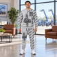 Personalized Genie GTH-1056 Telehandler Combo Sweater + Jogger in Light Gray, sweater and jogger artwork with YOUR NAME and SINCE 2000 sample text.