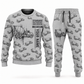 Personalized McNeilus Standard Rear Discharge Mixer Concrete Mixer Truck Combo Sweater + Jogger in lightgray, sweater and jogger artwork with YOUR NAME and SINCE 2000 sample text.