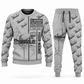 Personalized Oshkosh S-Series Front Discharge Concrete Mixer Truck Combo Sweater + Jogger in lightgray, sweater and jogger artwork with YOUR NAME and SINCE 2000 sample text.
