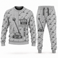 Personalized JLG 600S Telescopic Boom Lift Combo Sweater + Jogger in lightgray, sweater and jogger artwork with YOUR NAME and SINCE 2000 sample text.