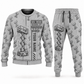 Personalized Genie GS-1930 Scissor Lift Combo Sweater + Jogger in lightgray, sweater and jogger artwork with YOUR NAME and SINCE 2000 sample text.